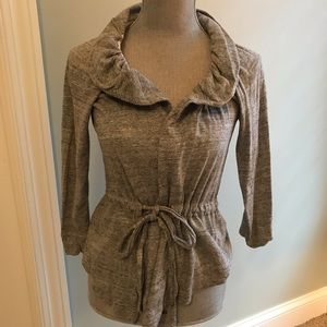 Stylish heather gray cardigan